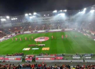 „Згрме“ нашата химна во Гент… „Фалангата“ прави Македонија да се чувствува како дома (ВИДЕО)