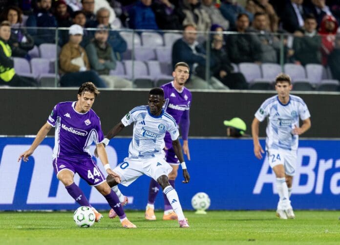 UEFA Konferenční liga, ACF Fiorentina - SK Sigma Olomouc, na snimku: