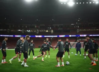 Арсенал му се извини на Атлетико за немање топла вода на „Емирати“ стадионот