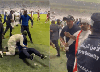 Скандал на квалификацискиот натпревар за СП – се степаа навивачи и играчи (ВИДЕО)