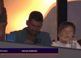 Новак Ѓоковиќ исвиркан во Евролигата: Знаеше што го чека кога влезе во салата (ВИДЕО)