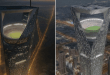 Чудо: С. Арабија гради стадион на врвот од облакодер – ќе чини милијарда евра! (ВИДЕО)