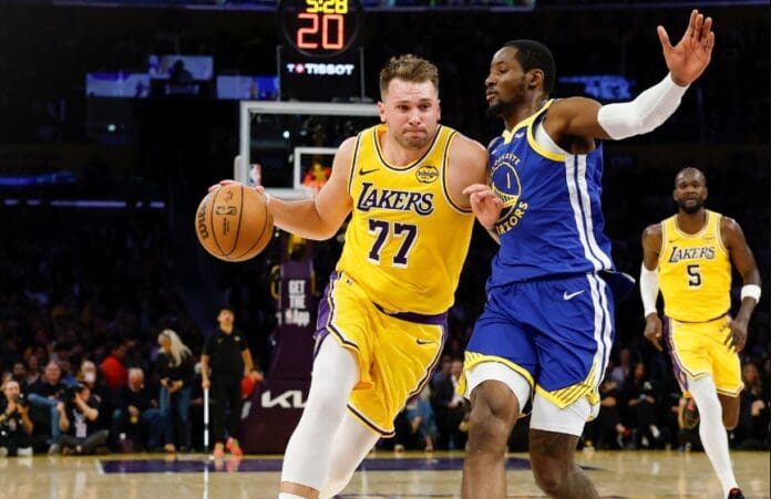 doncic la lakers golden state