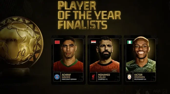 Салах, Осимен и Хакими во трка за „Играч на годината на Африка“