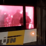 Фановите на Барса запалија автобус во Бриж!(ВИДЕО)