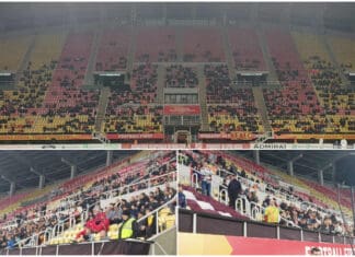 Трибините на Арената се празни: Летонија и за беспари не е атрактивна!