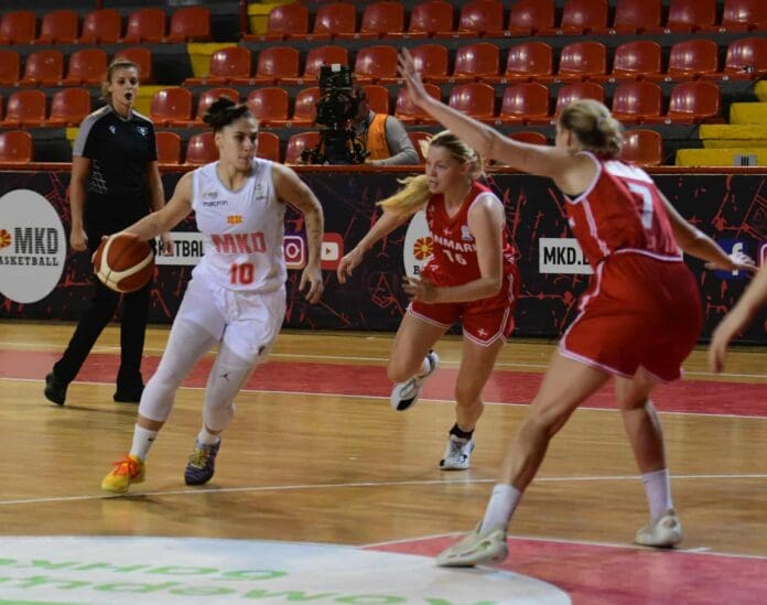 Kosarka zeni MKD so Danska-4
