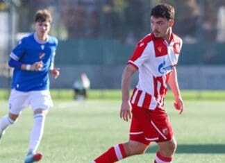 Горазд Ристовски со Црвена Звезда во финалната рунда од првата фаза на младинската ЛШ