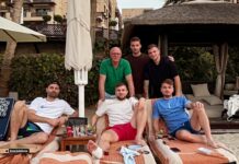 Заслужен одмор… браќата Ристовски, Серафимов и Адем Љајиќ уживаат во Дубаи