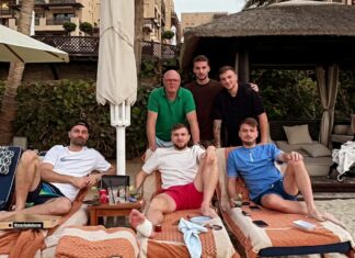 Заслужен одмор… браќата Ристовски, Серафимов и Адем Љајиќ уживаат во Дубаи