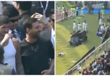 Хаос во Индија: Само што си замина Меси – на теренот летаа шишиња (ВИДЕО)