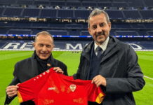 Големо признание за ФФМ: Филип Поповски беше делегат на синоќешното мега – дерби во ЛШ на “Сантијаго Бербнабеу“! (ФОТО)