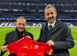 Големо признание за ФФМ: Филип Поповски беше делегат на синоќешното мега – дерби во ЛШ на “Сантијаго Бербнабеу“! (ФОТО)