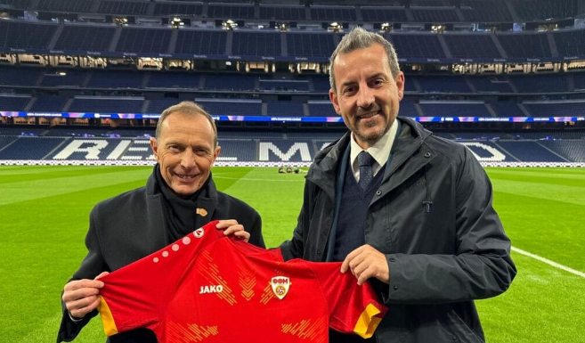 Големо признание за ФФМ: Филип Поповски беше делегат на синоќешното мега – дерби во ЛШ на “Сантијаго Бербнабеу“! (ФОТО)