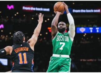 Џејлен Браун испорача нова 40-ка, овој пат ги реши Никси (ВИДЕО)