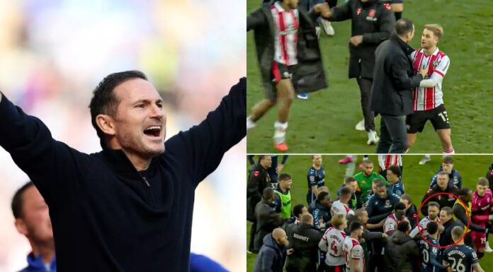 Лампард ги пцуеше навивачите, па предизвика хаос на теренот (ВИДЕО)