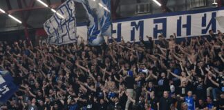 Куманово е казнет со 100.000 денари поради знамињата на фановите