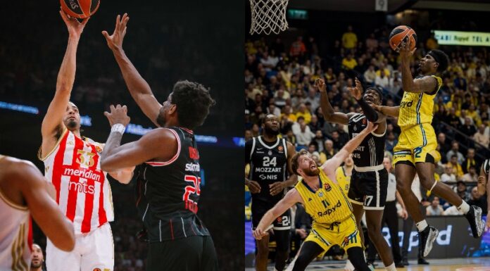 Црвена Звезда триумфално против Хапоел, Партизан загуби со последниот шут на Макаби