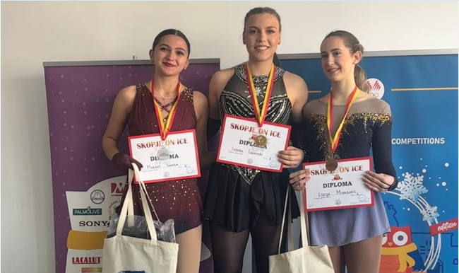 Исидора Исјановски го освои првото место на Меѓународниот натпревар во уметничко лизгање Skopje on Ice 2026!