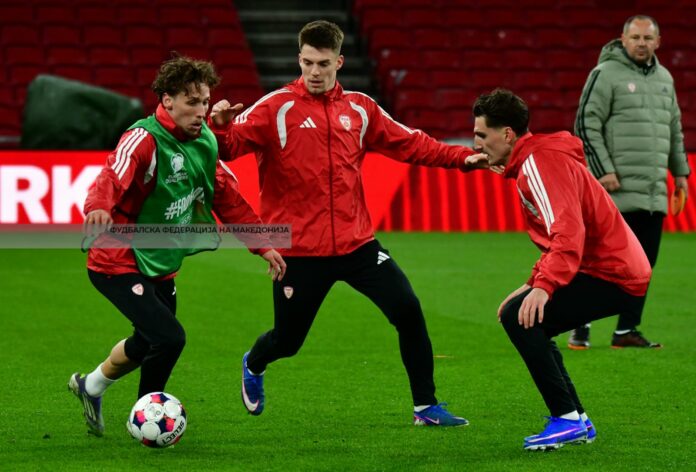 Makedonija trening na Parken Curlinov, Ramadani i Kjamili - 9