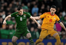 Полувреме: Без голови во Даблин, Барди опасно се закани од слободен удар!