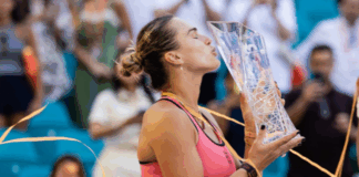 Сабаленка за време на победничкиот говор прозва навивачка