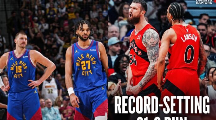 Јокиќ ги среди и „воините“, Торонто направи историска серија од 31:0 против Орландо