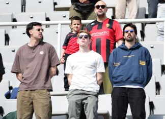 ФОТО: Ракометари на Вардар на трибини го следат 102-то градско дерби