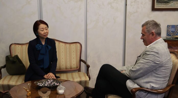 Кинеската амбасадорка Џијанг Сјаојен во официјална посета на Македонскиот олимписки комитет