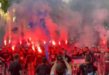 Босанските фанови ја “загреваат“ атмосферата пред мечот со Македонија!(ВИДЕО)