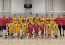 Одбојкарите одиграа четири сета со Црна Гора, поделија по два
