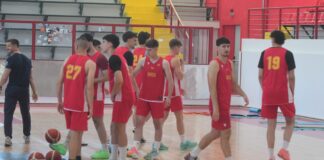 И младата кошаркарска репрезентација од денеска во погон