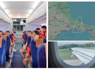 Дефект на авионот! Фудбалерите полетаа, па итно слетаа во Истанбул