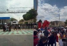 Бран протести пред „Ацтека“ непосредно пред отворањето на Мундијалот