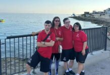 Атлетите на Специјалната олимпијата дел од Европските натпревари во пливање