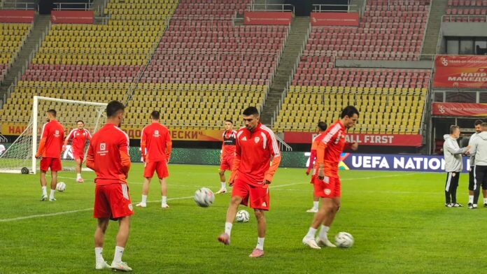 Makedonija trening na Arena