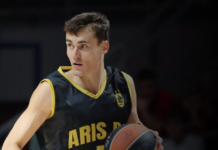 Нено одличен во дресот на Арис на контролата со Ц.Звезда