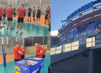 Одбојкарите пристигнаа на Европско во Софија и го одработија првиот тренинг (ФОТО)