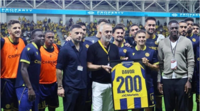 Давор Здравковски слави „200“ настапи за АЕЛ Лимасол!