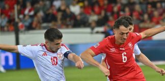 Полувреме во Луцерн: Штета, играме добро но кобната грешка на Муслиу не чини негатива против Швајцарија (ВИДЕО)